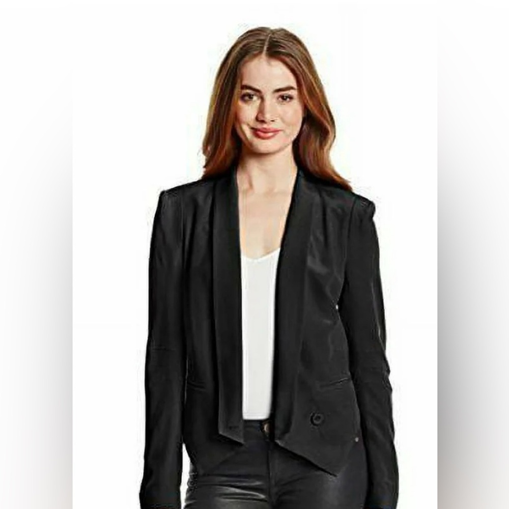 Rebecca Minkoff Black Women's silk Becky Blazer